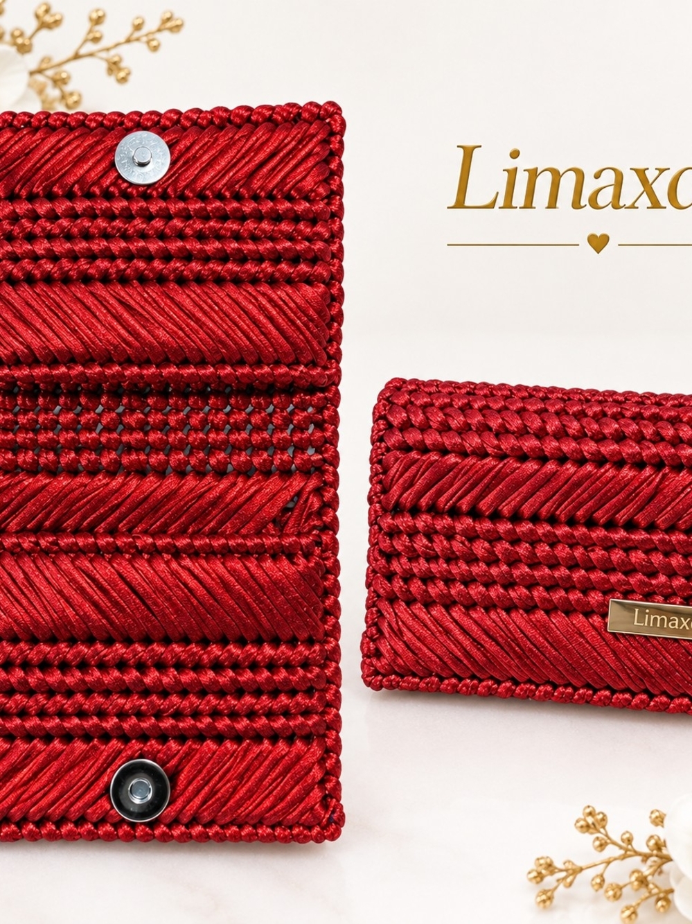 Porte Feuille Rouge Signé Limaxdy